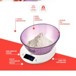 Evia Dirhem Geniş Led Ekranlı Dijital Hassas 1gr-5kg Mutfak Tartısı Terazisi EA-4113
