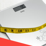 Evia Fokus 180kg Kapasiteli 5mm Dayanıklı Temper Camlı Beyaz Desenli Dijital Baskül Tartı Beyaz EA-4107