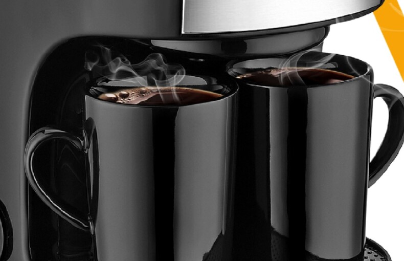 GoldMaster Colombia Yıkanabilir Filtreli Çift Kupalı Filtre Kahve Makinesi